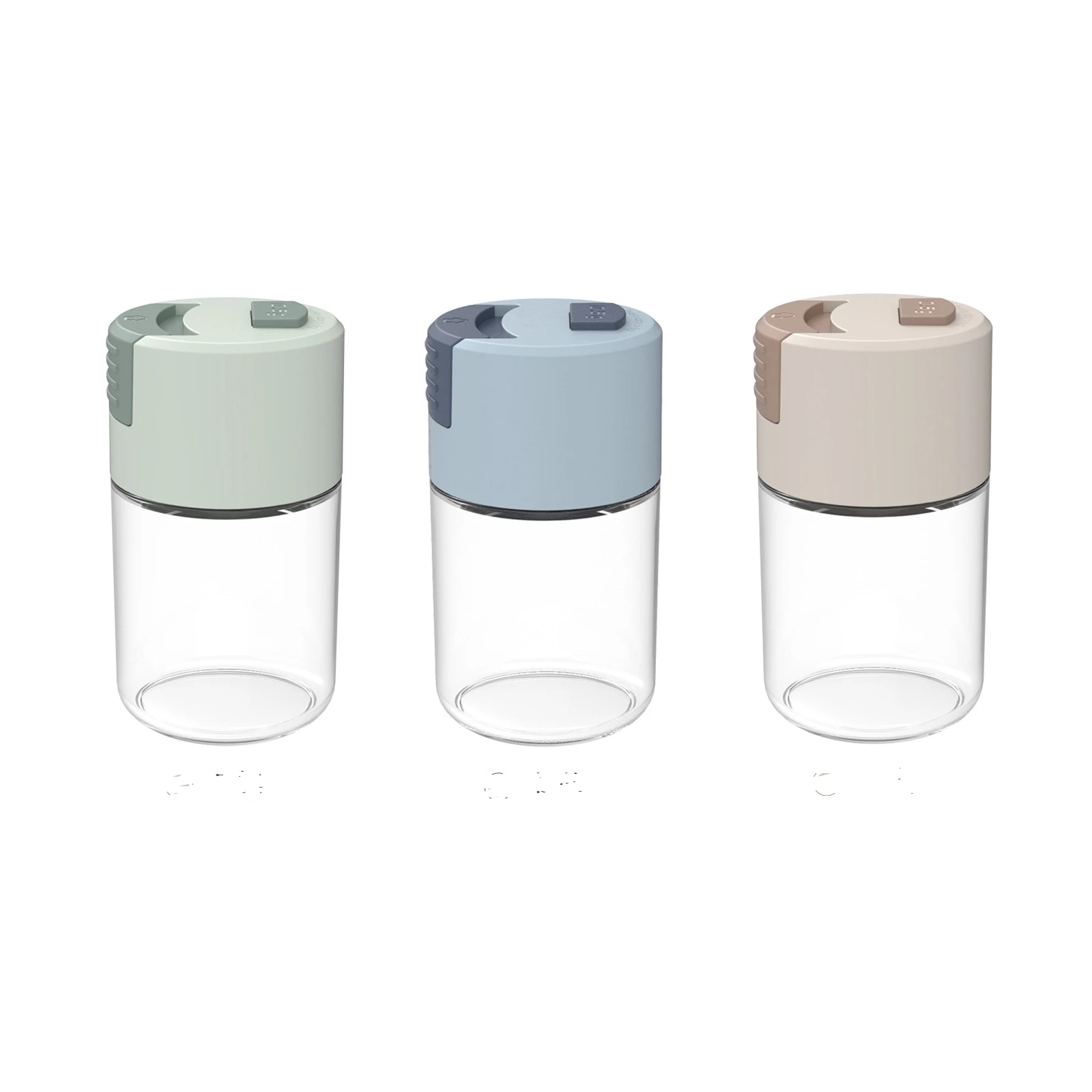 Multifunctional Seasoning Jar Kitchen Accessories Glass Spice Storage Container Seasoning Bottle