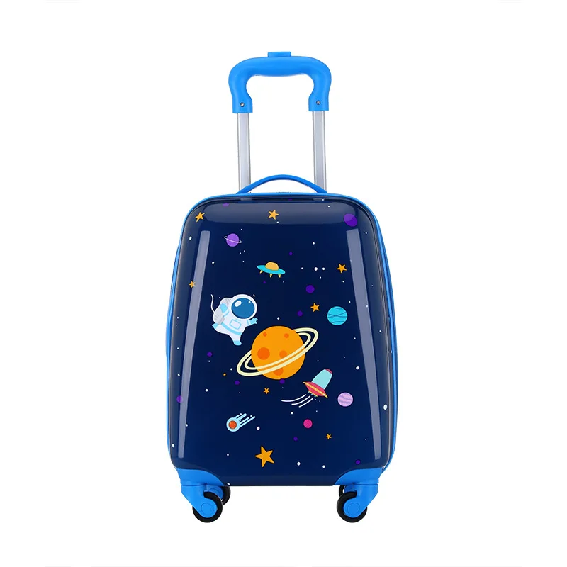 New Customizable Pattern Design Cute Cartoon Bear Trolley School Bag Lightweight Kid Travel Bag School Bag