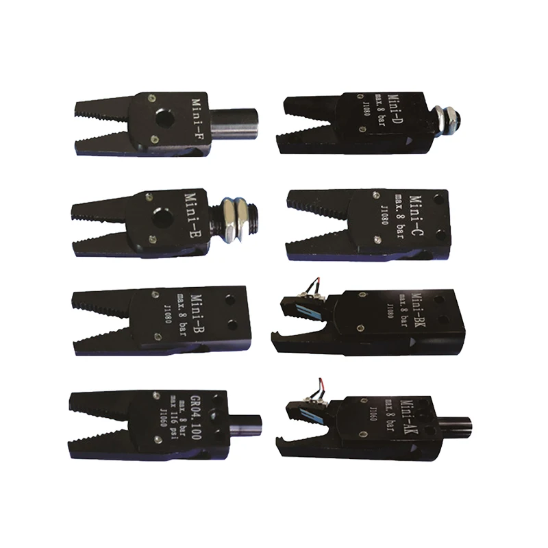 Professional Accessories MINI D Max 8 Bar Aluminum Alloy Gripper Mini Air-operated Clamp Robot Hand Gripper For Manipulator Arm