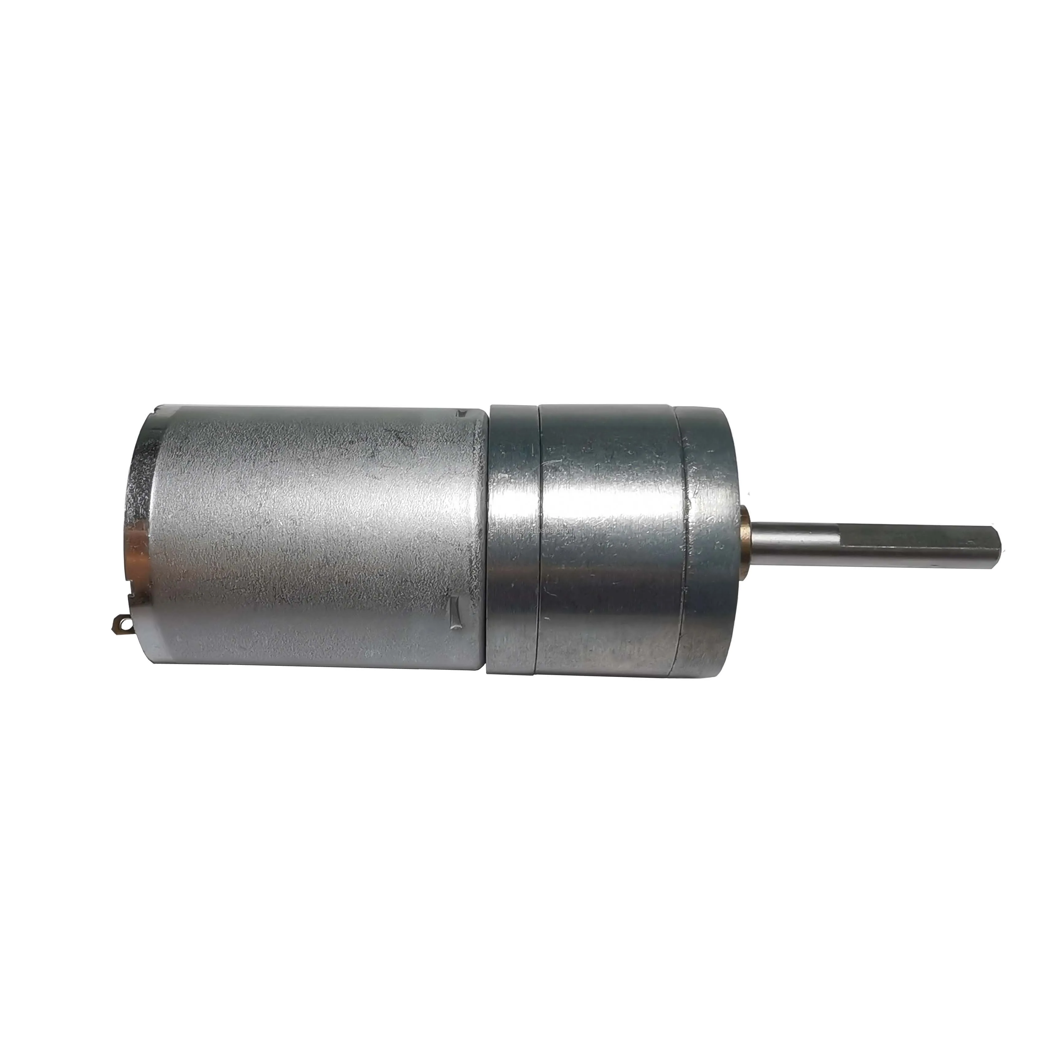 High torque 6v 12v 24V 25mm metal gear 370 DC brushed motor