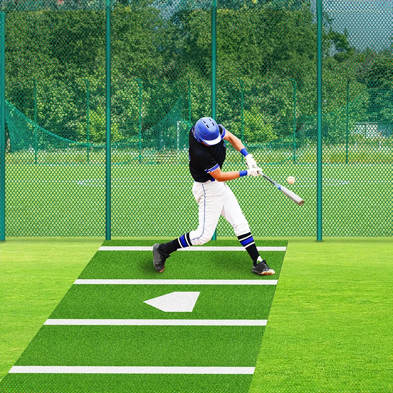 Gacci High Quality Hitting Durable Large Size Baseball Batting Field Artificial Grass Softball Baseball Hitting Mat Eco-friendly