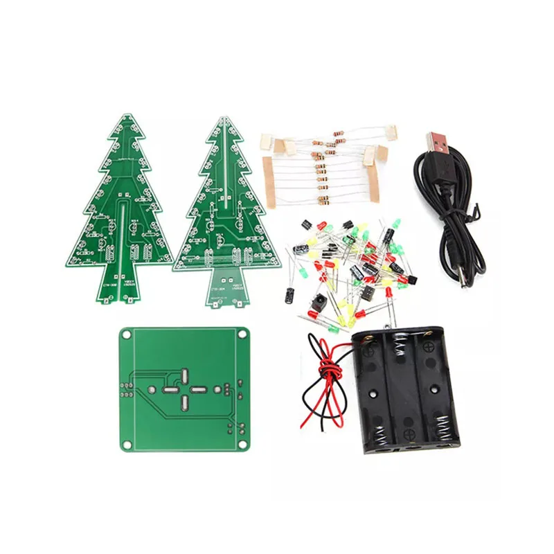 Led Light Suite Electronics Components Electronic Assemble Christmas Kit