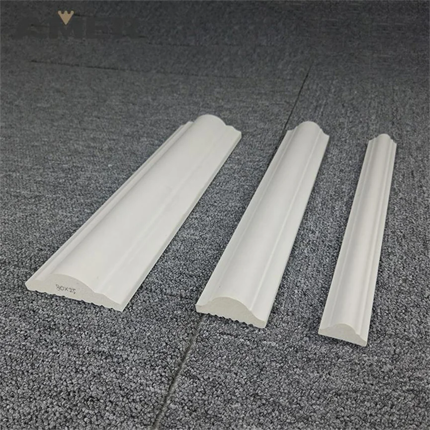 Amer Waterproof PS Skirting Wall Base Flooring Ps Skirting Lines  For Foam Decorative