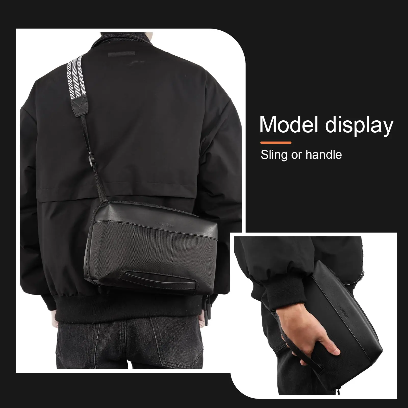 Cwatcun D123 Waterproof 4L Charger Cable SD Hard Drive Small Portable Accessories Storage Bag Tech Electronics Organizer Pouch