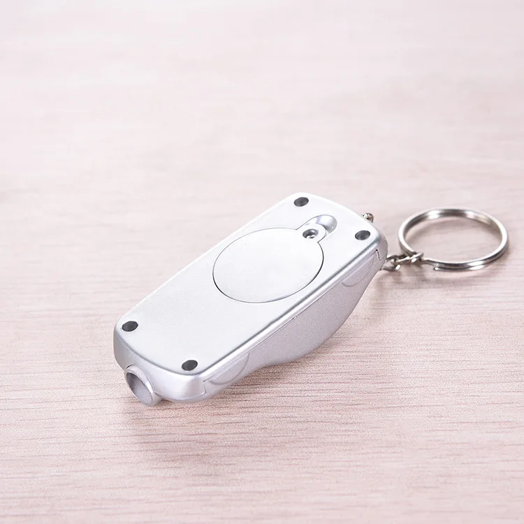 Car Shape Design Key Chain Key Ring Mini LCD Digital Display Tire Gauge