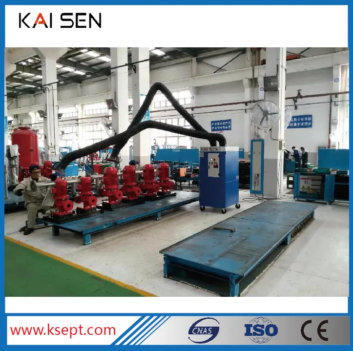 Welding Fume Purifier Metal Dust Collector 2.2 kW  With 2 Arms HEPA Filter