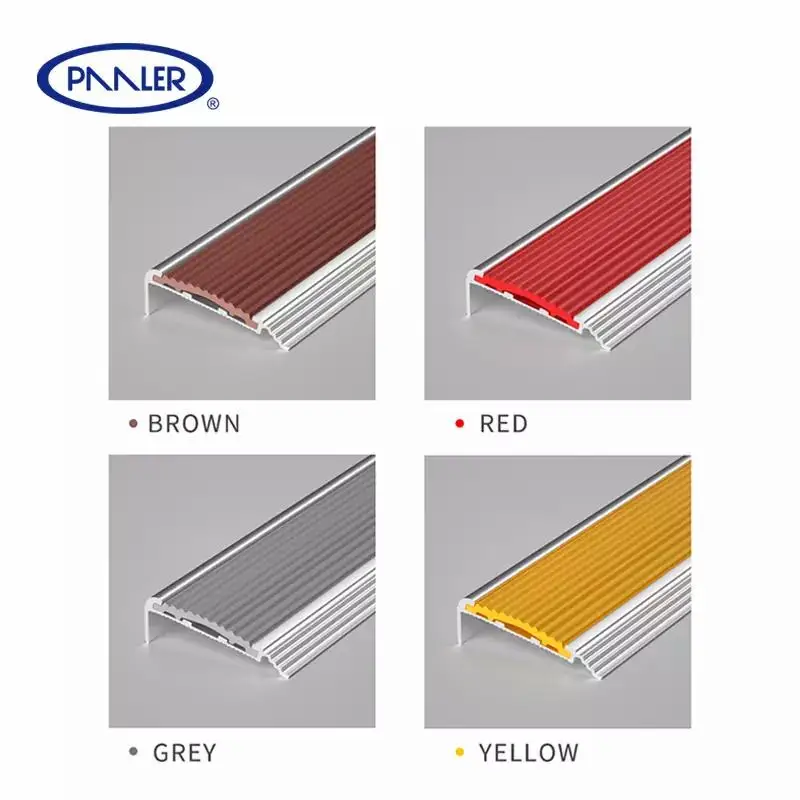Hot Selling Non-slip PVC Metal Aluminium Stair Nose Parts Edging Strip Stair Nosing Caps With Cheap Price