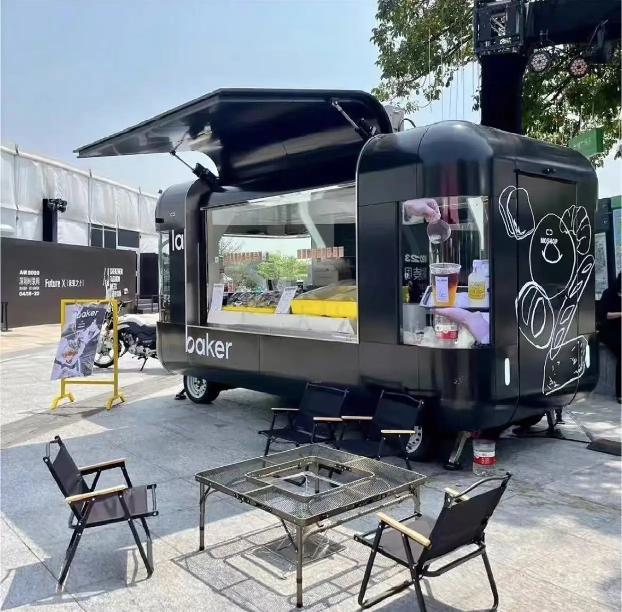 Outdoor Food Kiosk Coffee Outdoor Kiosk & Mall Kiosk Food Booth for Sale