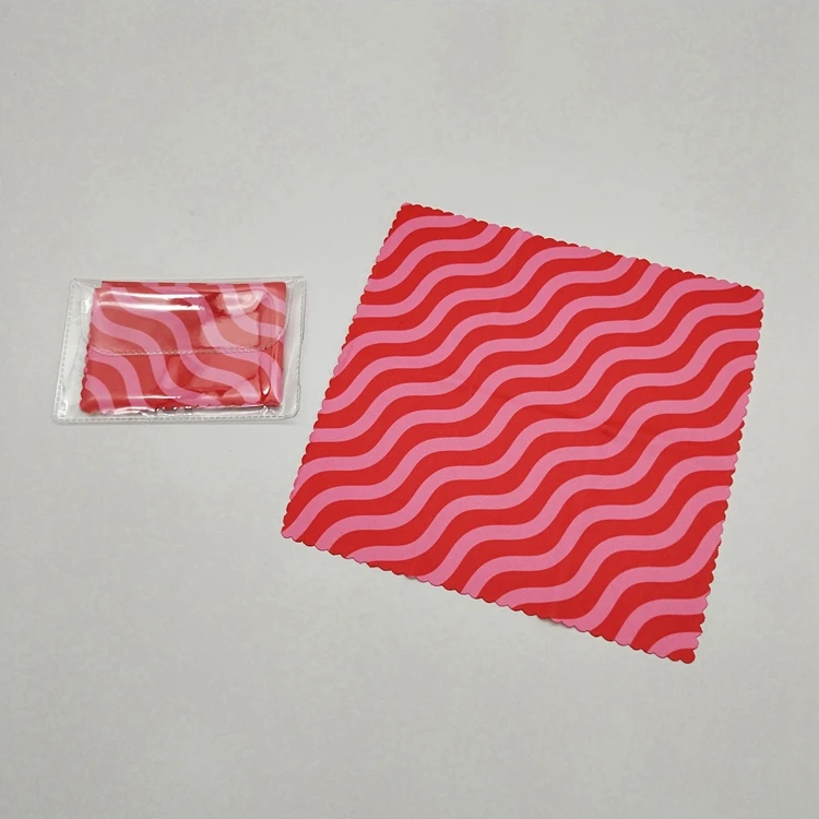 Digital Printing microfiber Glasses Cloth Suede Micro Fiber Cleaning Cloths