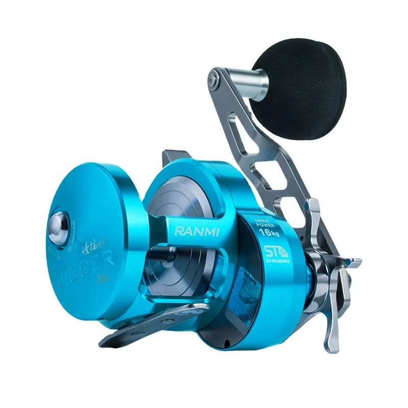 Original RYOBI BT Slow Jigging Fishing Reel Max Drag 16KG Gear Ratio 5.1:1 8+1BB Fishing Wheel Sea Fishing