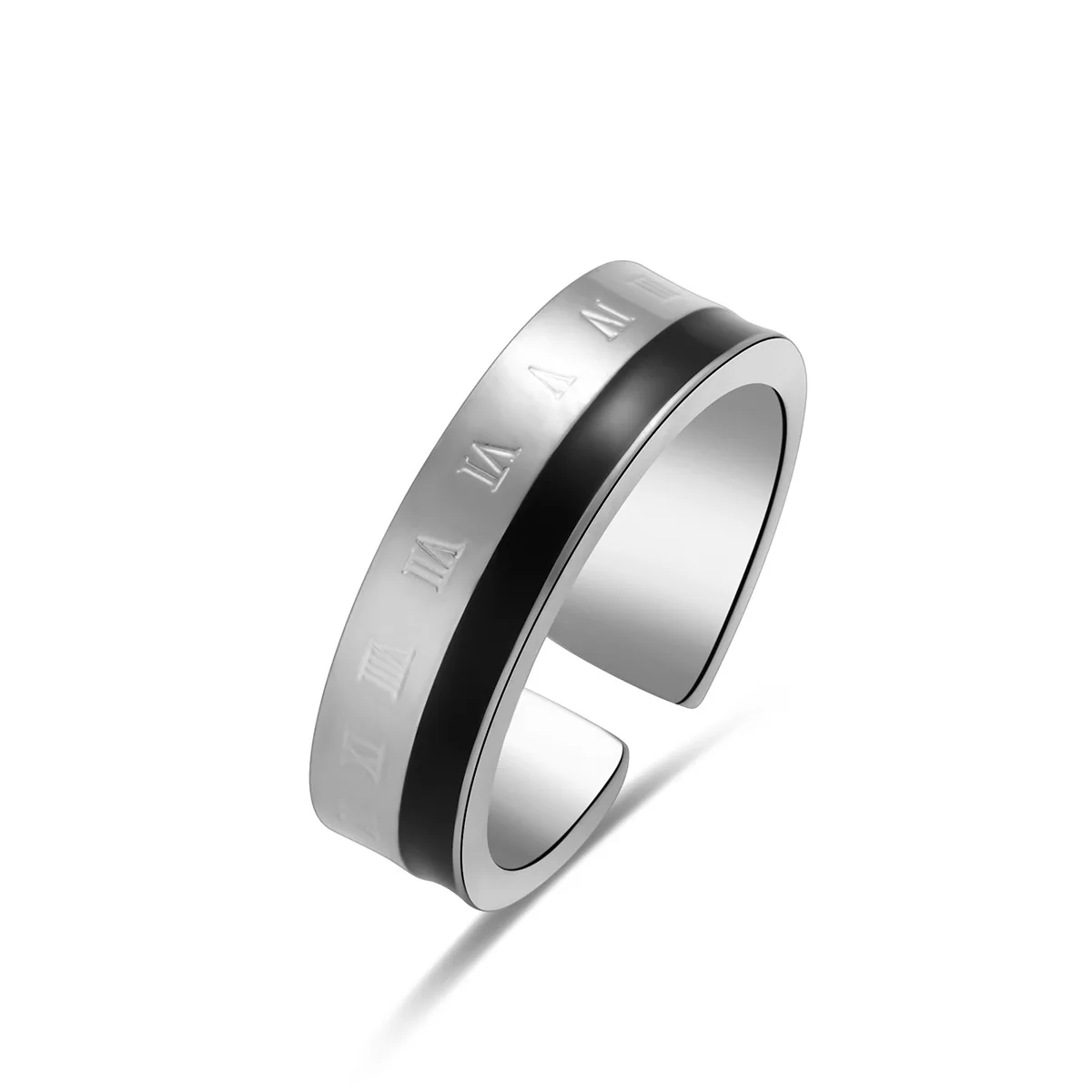 Trendy Open Ring Set Of Titanium Steel Couple Ring 2pieces Order Fashion Jewelry