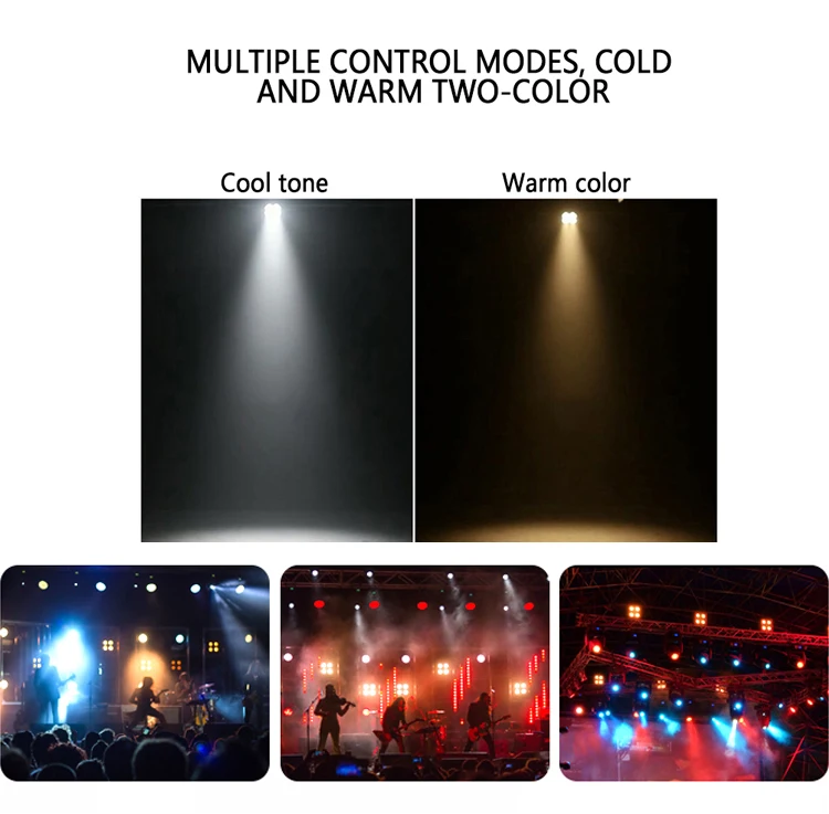 Hongrui Studio Tv Film Dmx Strobe Warm Cold White 2x100w 2 Eyes Led Audience Blinder Light 4x100w 4 Eyes Led Cob Blinder