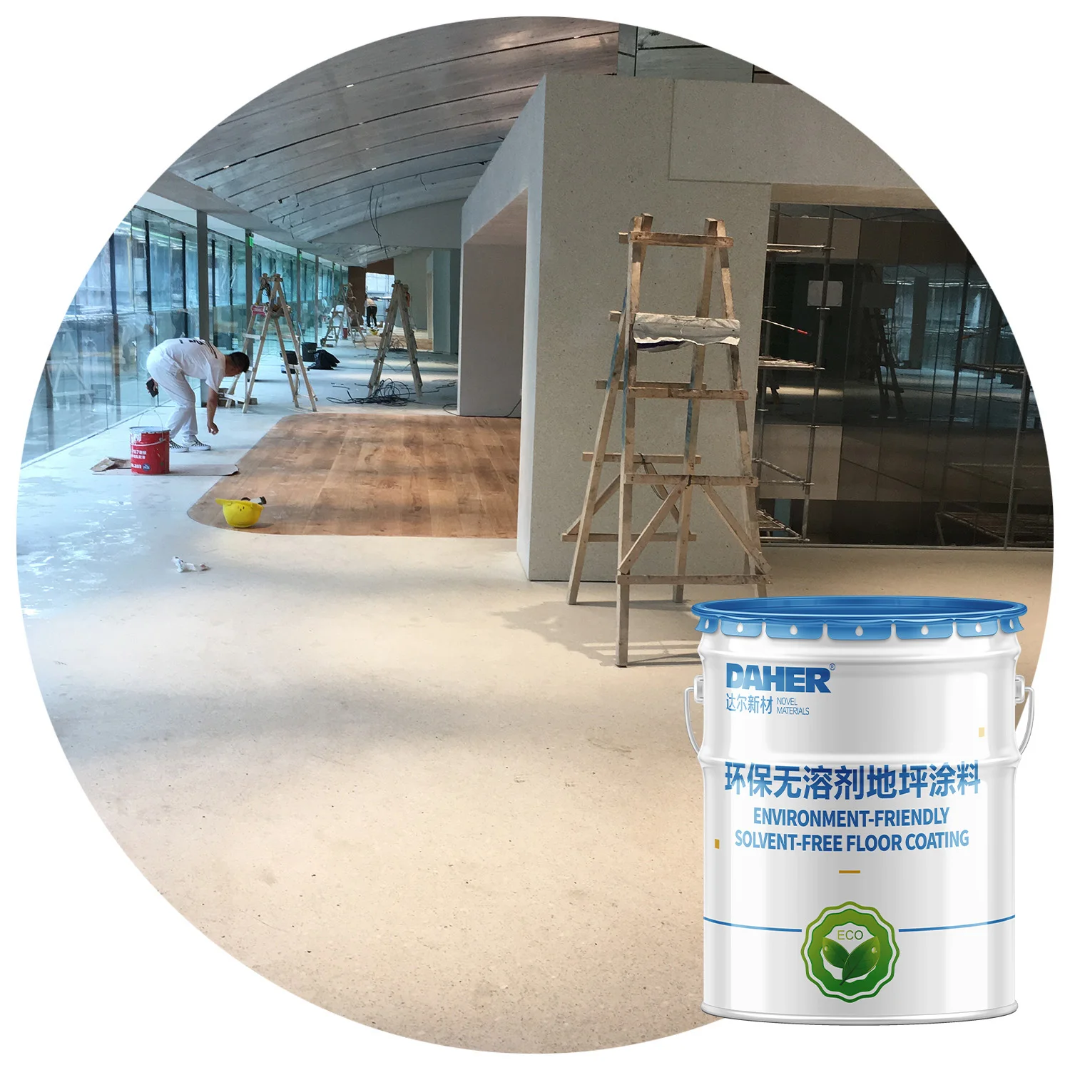 High Quality Solvent-Free Epoxy Resin Terrazzo Paint For Garage Floor