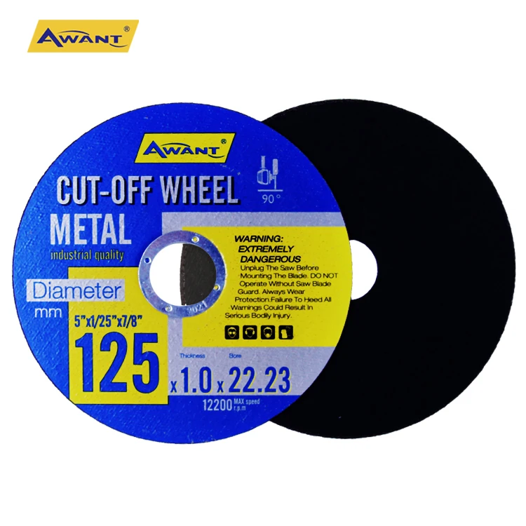 cut off wheel 125MM 5 inch T41 Two mesh disc wheel Cutting Disc cutting Wheel for Stainless Steel Iron Metal AWANT Premium Black