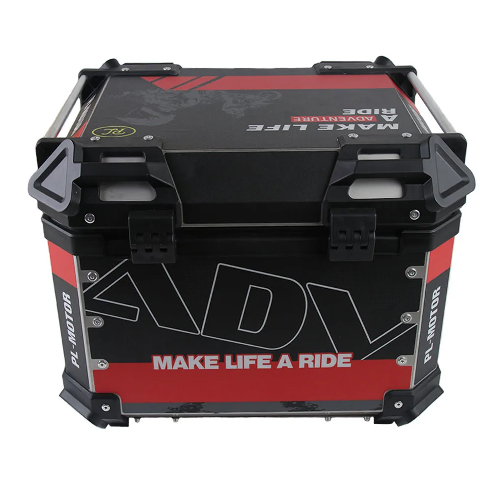 65L 36L 45L 55L Sticker Universal Alloy Scooter Trunk Luggage delivery motorcycle top case aluminum Motorcycle Tail Box