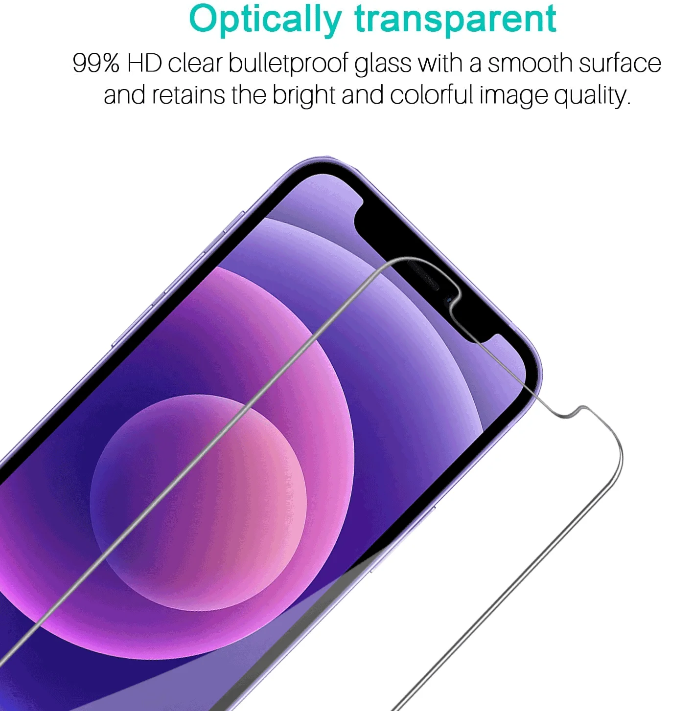 3 PACK clear 2.5D 9H 0.3mm tempered glass film for iPhone 12 xr xs screen protector 11 13 pro