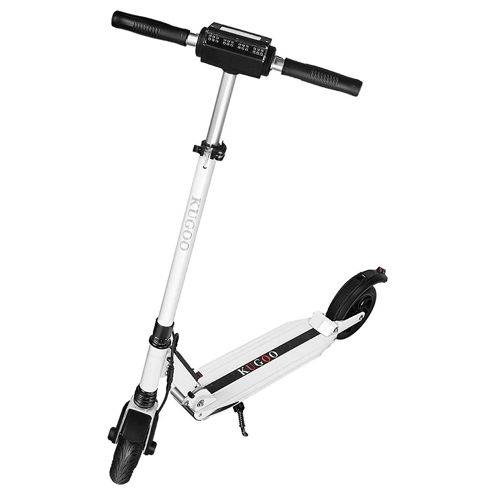 KUGOO S1 Folding Electric Scooter 350W Motor LCD Display Screen 3 Speed Modes Max 30km/h - Black