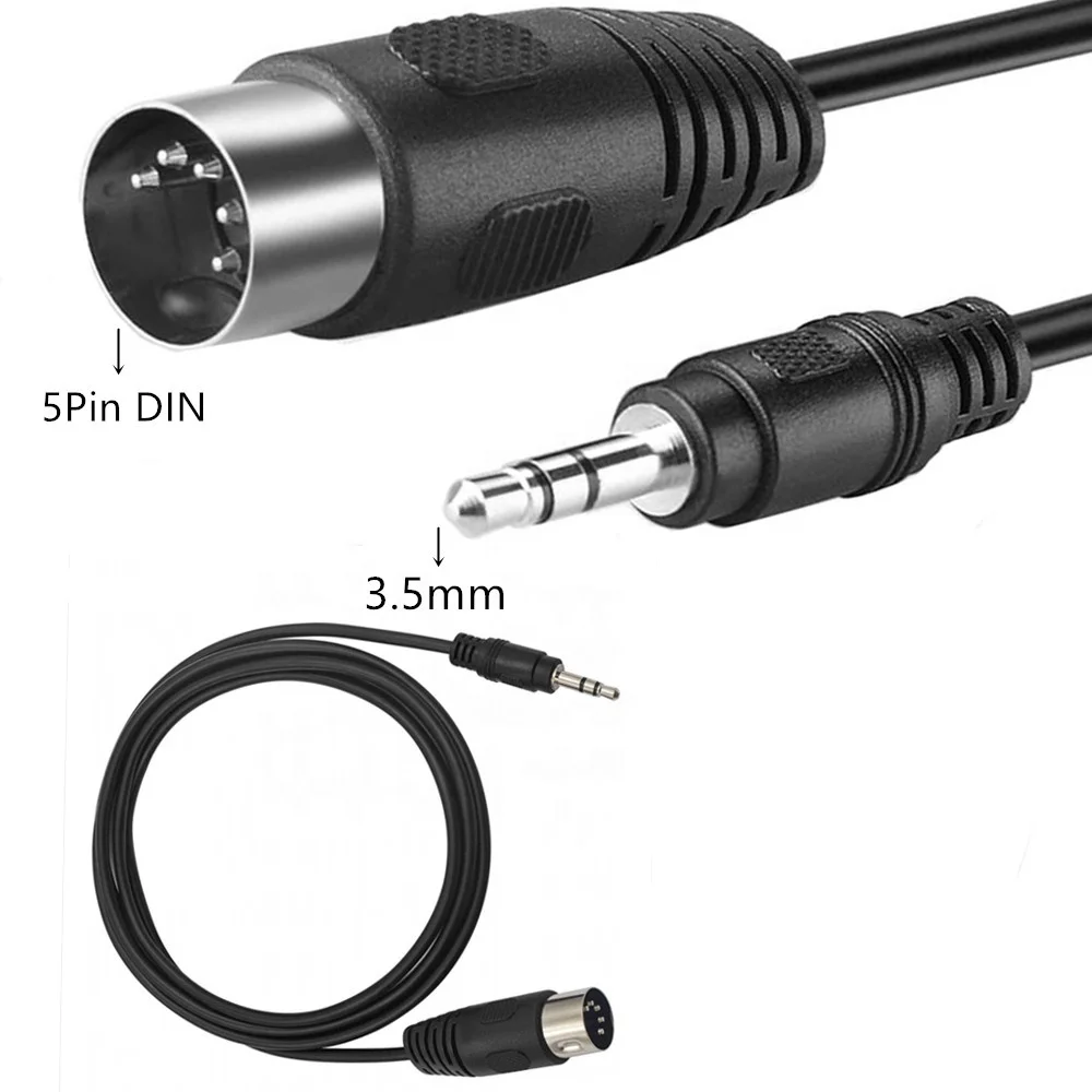 5 Pin DIN Plug Male To 3.5mm (1/8in) TRS Stereo Male Jack Cable Converter for Vintage Stereo Radio Audio Equipment Signal