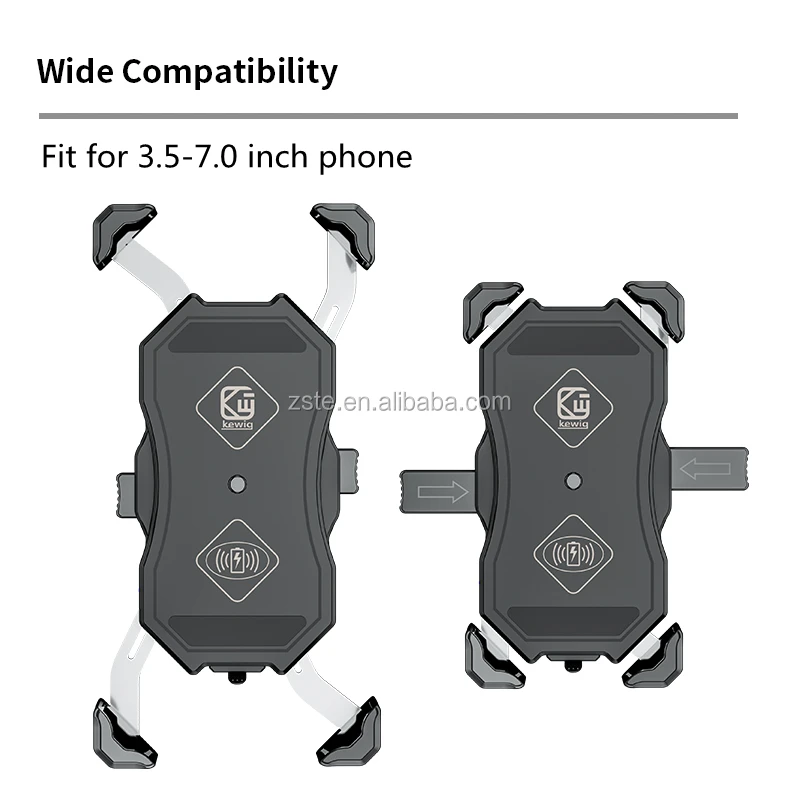 360 Degree Motor Bike Motorcycle Phone Holder with Wireless Charger Motorcycle Accessories Mobile Phone Holder With Charger