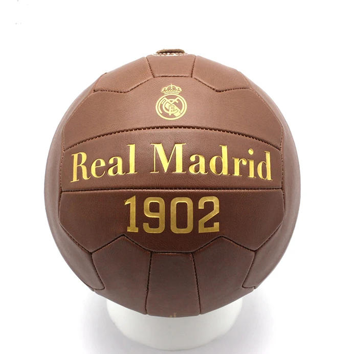 
Custom logo Vintage leather antique retro soccer balls for football club 