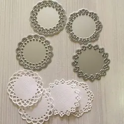 Metal Die Cuts Scrapbook Album Paper Card Cake Topper DIY Craft Making - Rectangle, Circle, Heart, Circle Flower