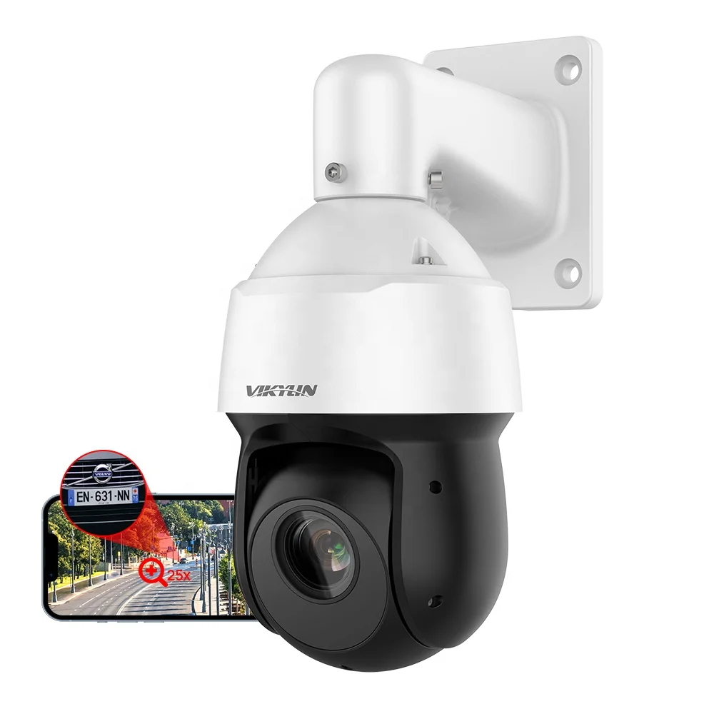 Free shipping Vikylin Auto tracking 8MP 25 optical zoom 360 Degree speed dome POE IP Camera IR 100M cctv camera ptz camera