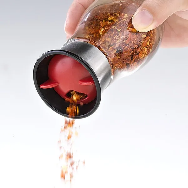 Wholesale 5 in 1 Revolving Bottle Rack with Stand Holder Salt and Pepper Plastic Dispenser Rack Spices Seasoning set