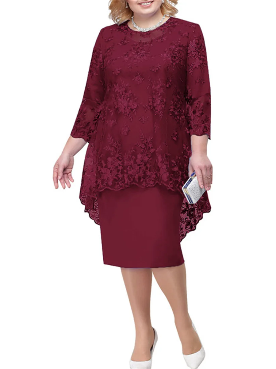 Latest Hot Selling Fat Women Dresses Fashion Multi Color Plus Size Dresses