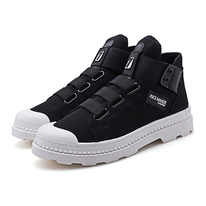 Wholesale slip on wear-resistant casual canvas outdoor men shoes