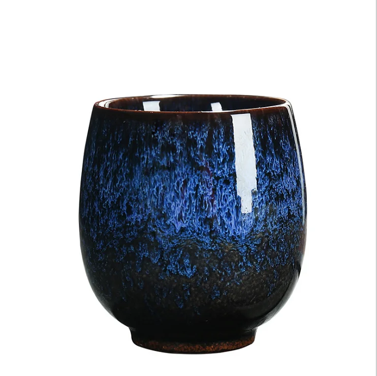 150ml Yaobian Ceramic Kungfu mug Personal Tianmu Master Tea Cup Round Mug Without Handle