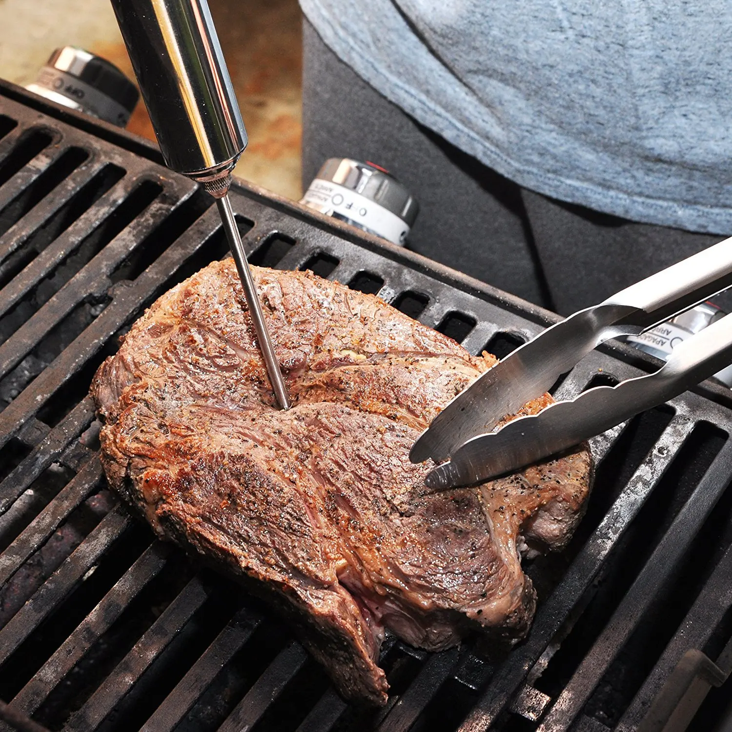 Amazon Hot Selling 2oz Syringe with 3 Needles 304 Stainless Steel Meat Marinade Injector syringe with Meat claws  for BBQ Grill