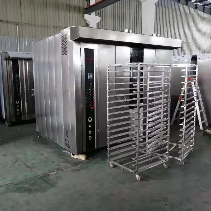 Commercial Bakery Equipment 16 Trays Hot Air Rotary Oven For Bread Maker Machine 32 Trays Electric/Gas Rotary Oven