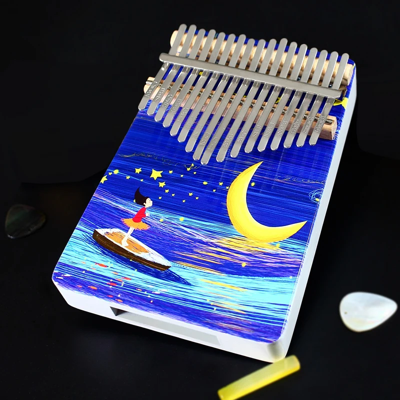 Wholesale price Custom 17 keys thumb piano Kalimba  Professional musical instruments Mbira for sale Factory Price