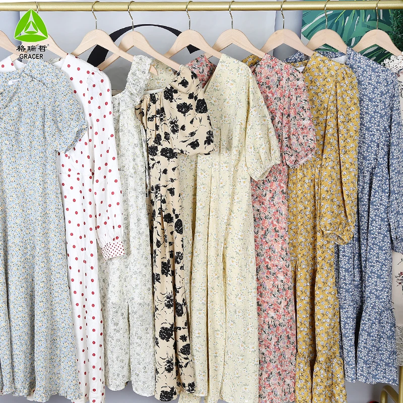Premium Used Clothing Bales Used Silk Dress Ukay Ukay Second Hand Clothing For Women