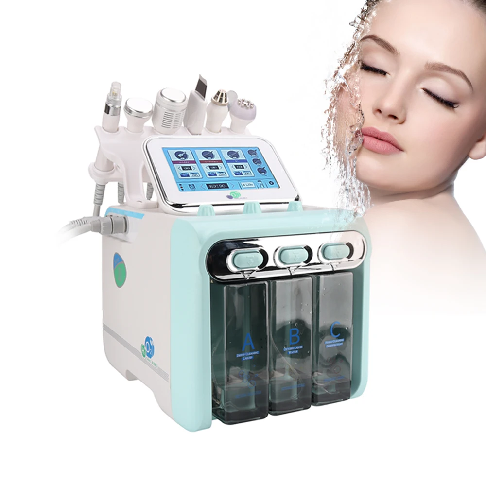 oxigen facial 6 en 1 hydrafaci hydro h202 hidrofacial hydra aqua peeling dermabrasion machine