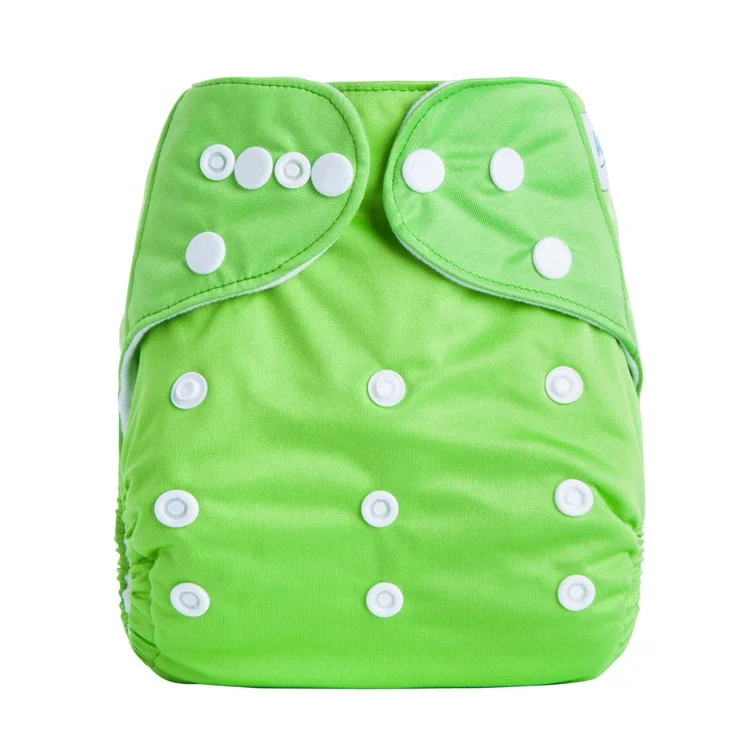  Оптовая продажа Детские Многоразовые моющиеся Подгузники AnAnBaby из микрофибры сплошного цвета тканевые