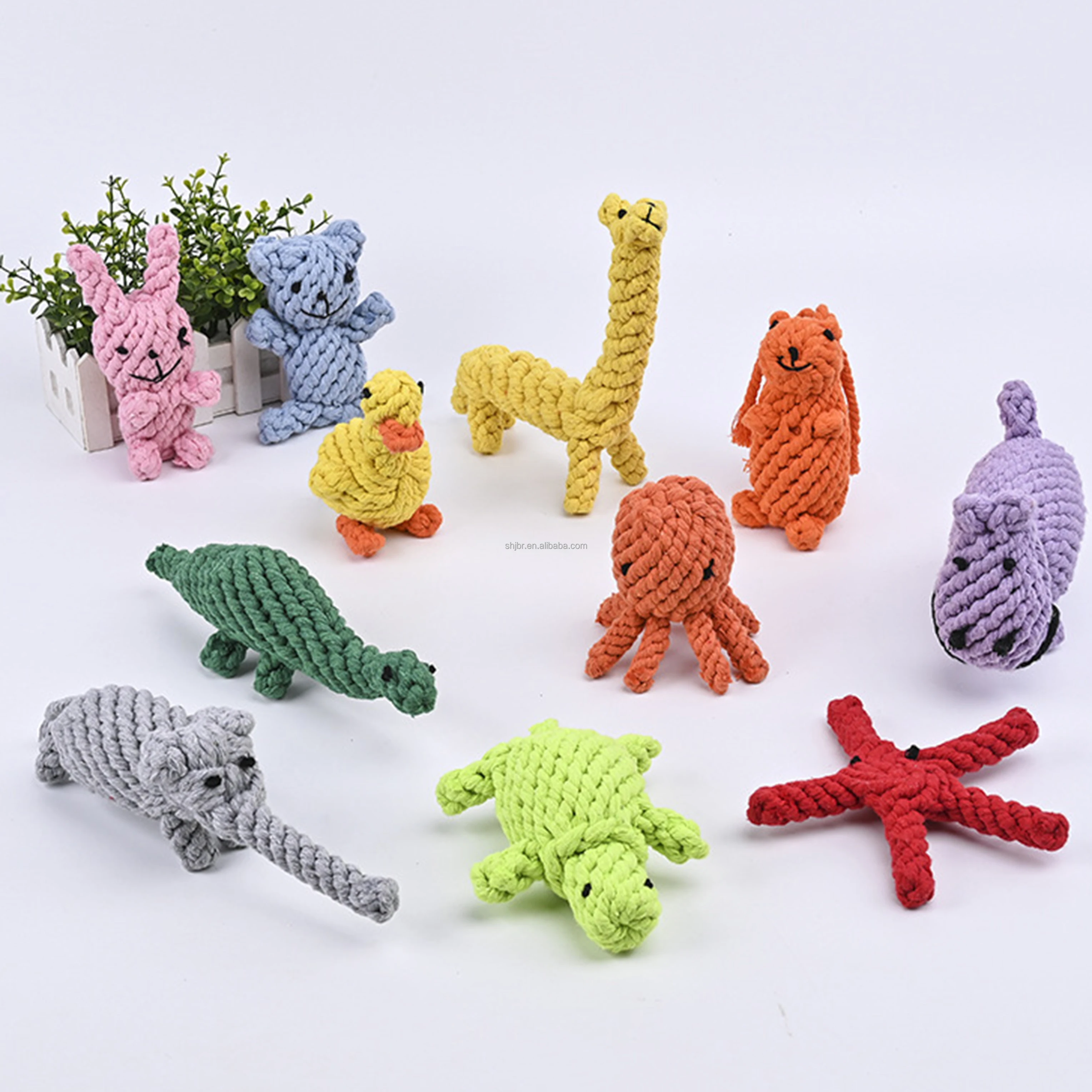 trend product 2023 Pet puppy toys cotton rope woven dog toy large love shape pet dog toy supplies for promotion