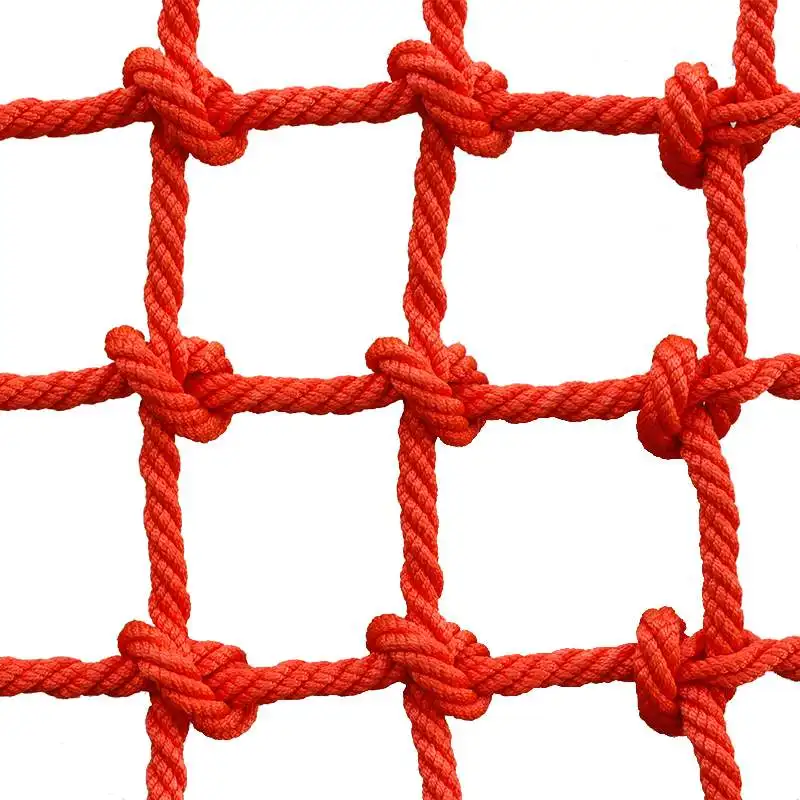 black woven nylon stair railing rope mesh