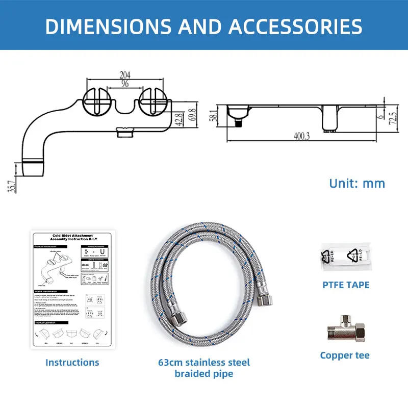 Manufacturer Luxury Toilet Bidet, The Newest Easy Bide, Hot Selling Nozzle Self-Cleaning Bidet Toilet Seat
