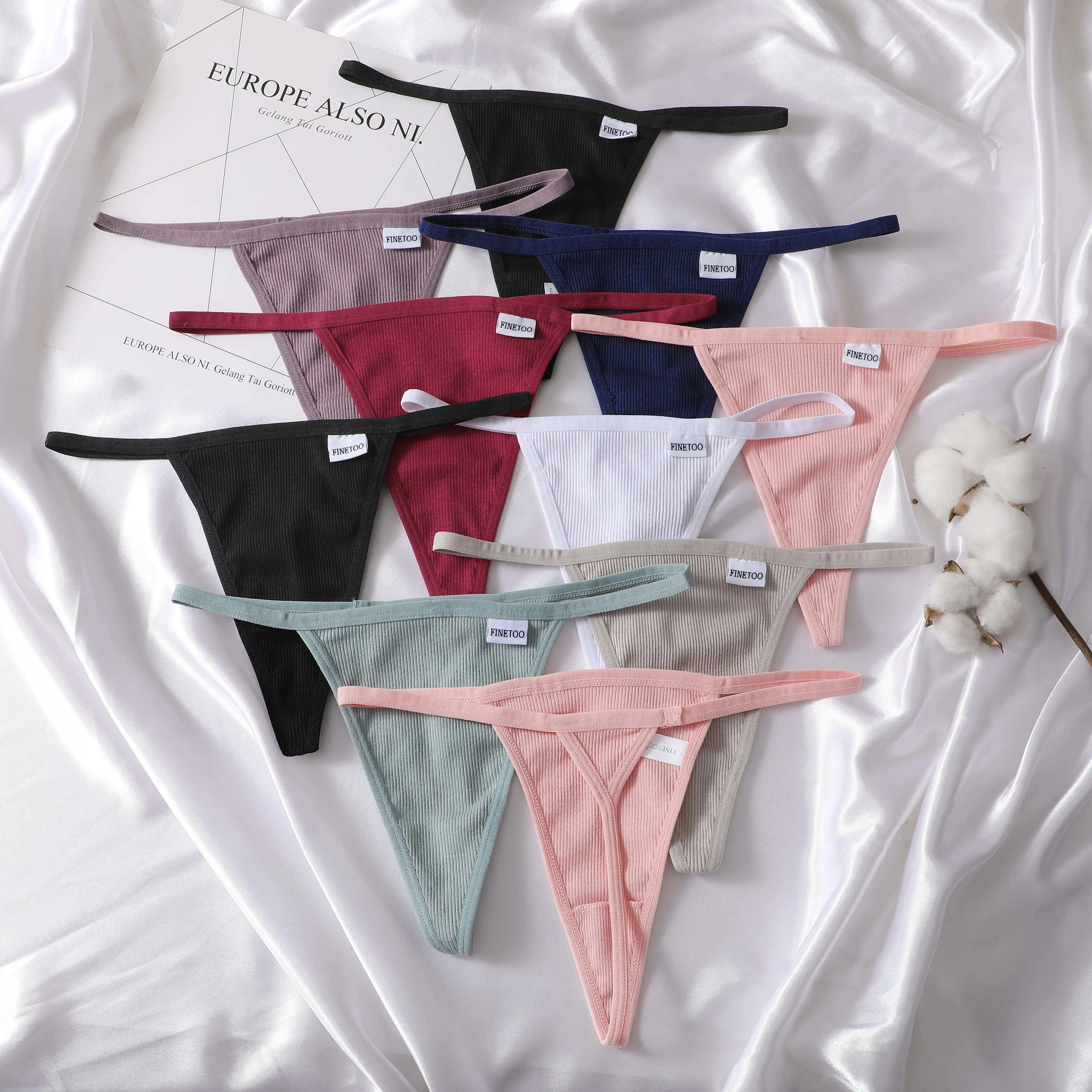 Women Sexy Cotton Thongs G-string Panties Sexy Girl Underpants Low-rise T-back Underwear Female Lingerie Pant