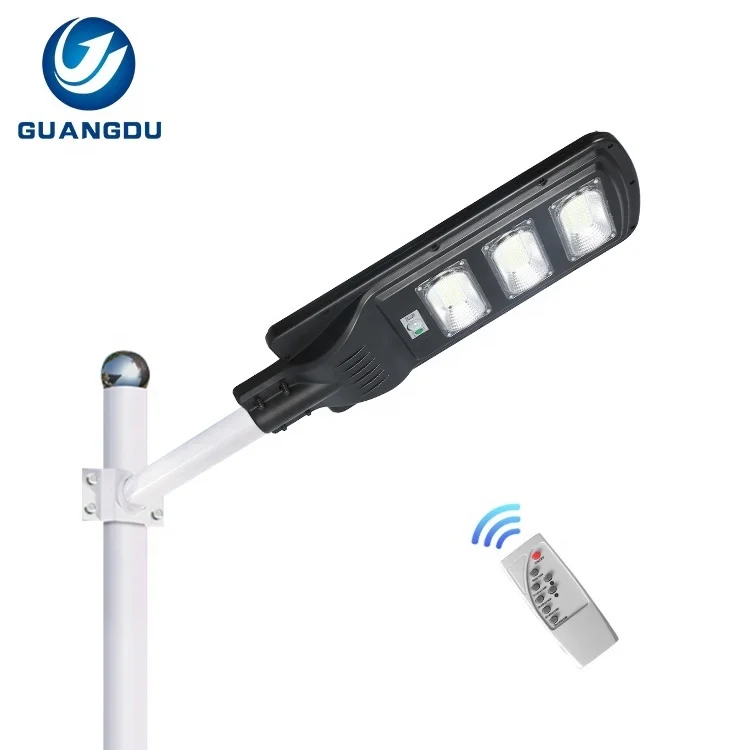 Photocell Sensor Waterproof Ip65 Outdoor All In One Integrated 50 100 150 200 Watt Solar Led Road Lamp