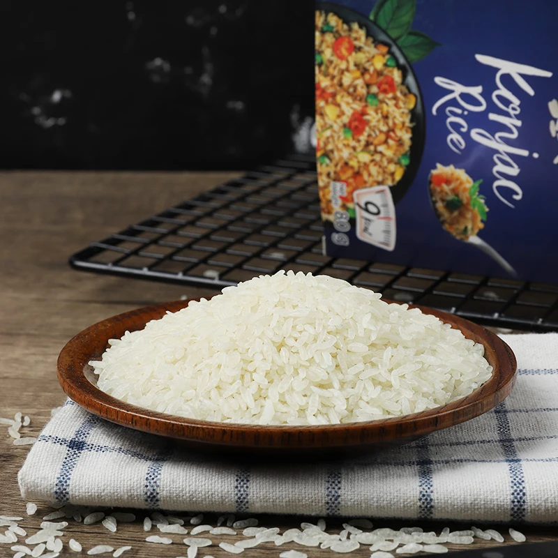 Тонкая сухая низкокалорийная смесь konjac для приготовления риса с индивидуальной упаковкой