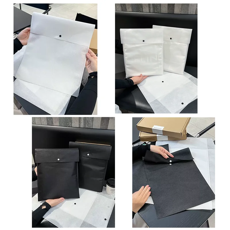 Custom Eco Non-woven Envelope Dust Bags Storage Clothing Packaging Bag for  Gifts Shoes Clothes