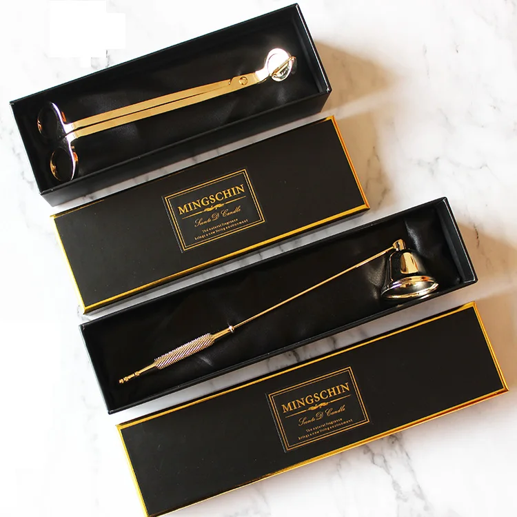 Stainless Steel Candle Trimmer Set With Box Candle Wick Trimmer with customized boxes