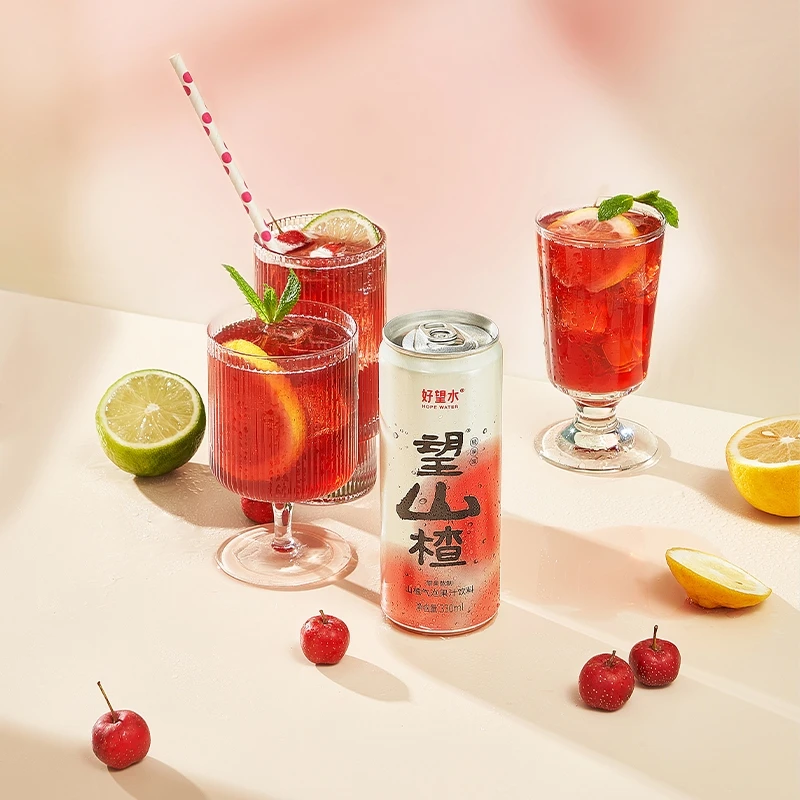 Good Hope Water Hope Hawthorn Buddha hand lemon peach sparkling juice 330ml cans of whole case of soft drinks chilled drinks