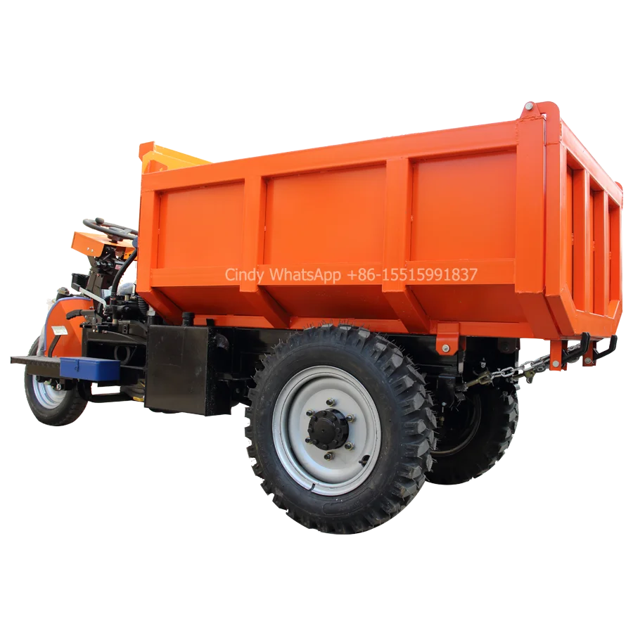 Heavy loading diesel mining dumper cargo tricycle diesel/dump motorcycle/front end loader tractor