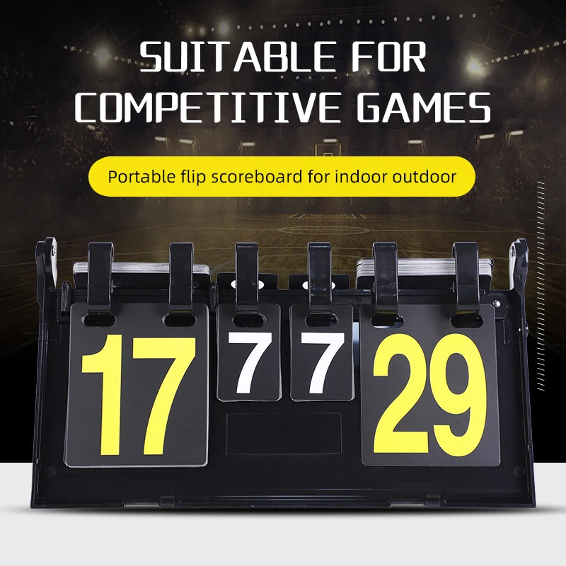ABS Material Scoreboard Folded Competition Scoreboard for Basketball Volleyball and Table Tennis Ball Scoreboard