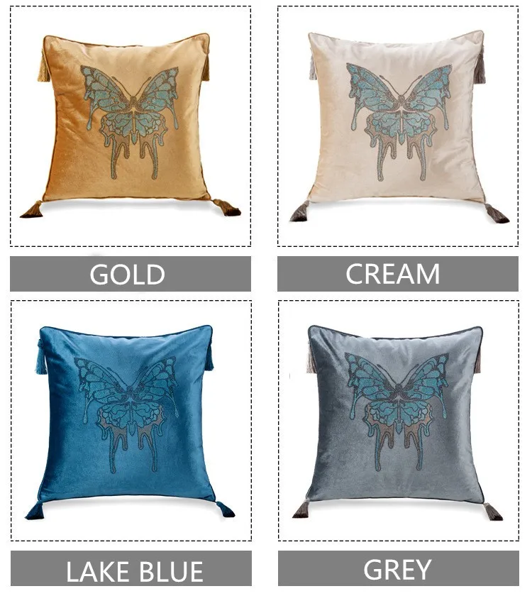 Blank velvet pillow cushion cover for home textile