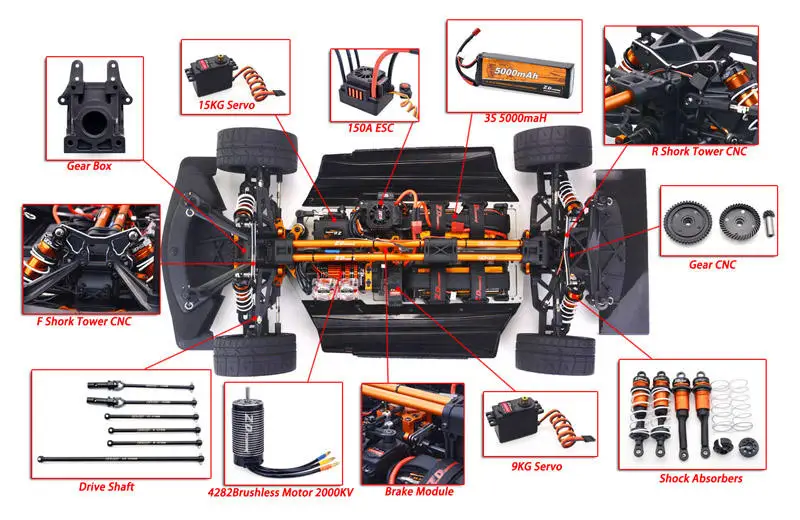4x4 remote control cars Full Proportional ZD Racing EX-07 1/7 4WD 130km/h Remote Control EX07 radio rc cars for adults drift rc