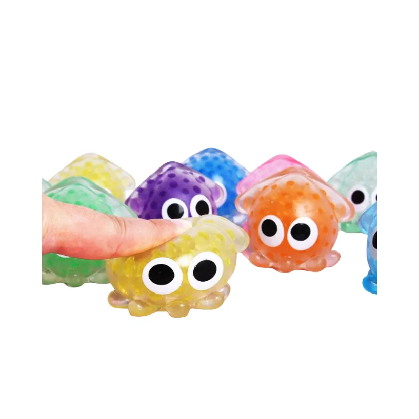 Hot selling mini mochi animal toy sets Cheap Water Filled Beads Squishy Manufacturer Squishy Stuffed Animal Octopus Squishy Toy